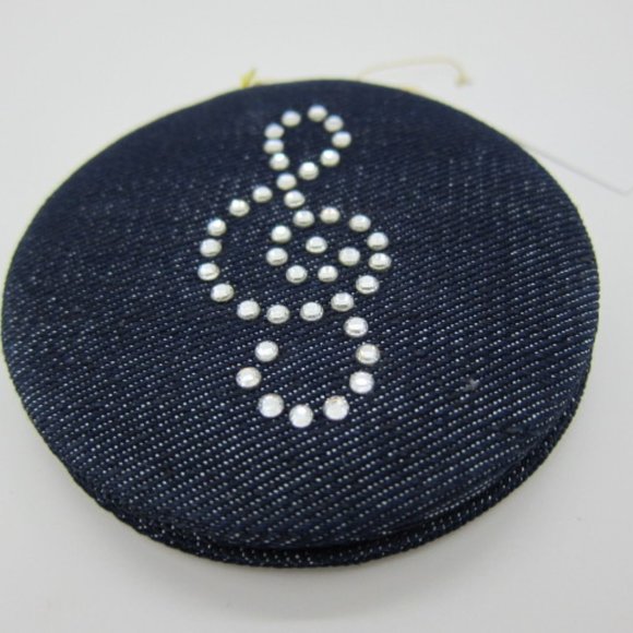 Women Handheld Mirror Purse Compact Portable Foldable 2x Magnification 2 Sided - Picture 2 of 6